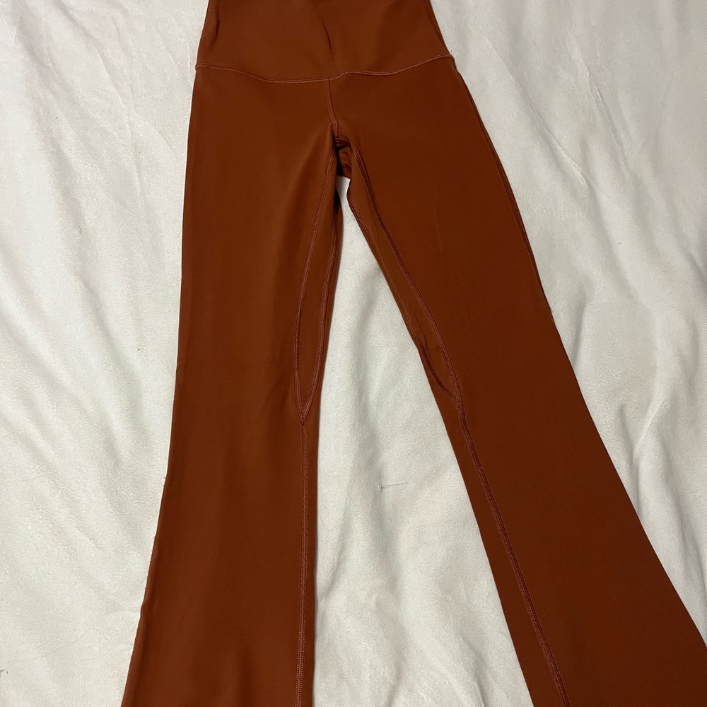 lululemon athletica High-Rise Flared Leggings in Rust